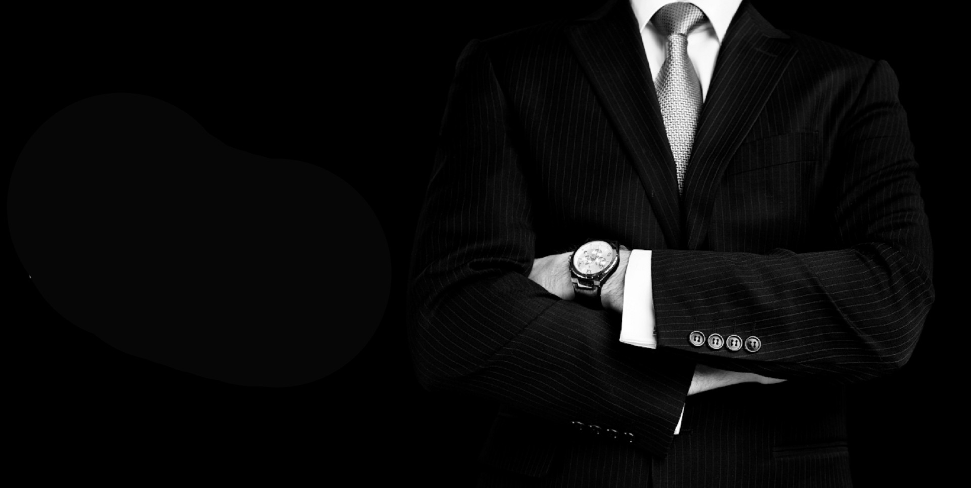 Pinstripe suit and tie from Michaels clothing photography